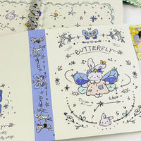 A5 Butterfly Bunny High-Capacity Photocard Binder with Hard Cover