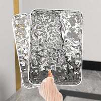 Wave Pattern Serving Tray for Home, Cafe, Snacks, and Desserts
