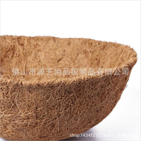 Coco Coir Liner for Hanging Baskets, Trough Planters, and Window Boxes - Natural Coconut Fiber Plant Pot Insert