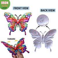 Metal Butterfly Wall Decor for Outdoor Garden Fence and Patio