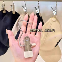 Stainless Steel Pants Skirt Hangers with Hooks, Non-Slip Space Saving Clips for Clothes Organization
