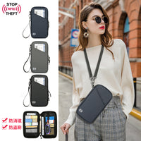 Multi-functional Travel Document Holder with Card Slots and Neck Lanyard