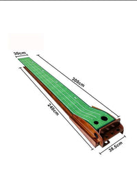 Indoor Golf Putting Green with Automatic Ball Return - Practice Mat for Adults & Kids