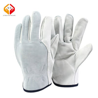 Genuine Sheepskin Driver Work Gloves Heat Resistant Protective Industrial Safety Gloves
