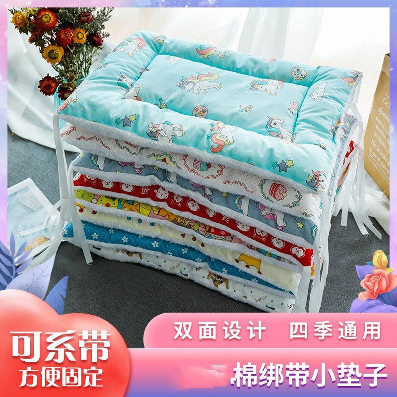 Cotton Pet Bed Mat for Dogs and Cats, All Seasons Crate Pad and Sleeping Mat
