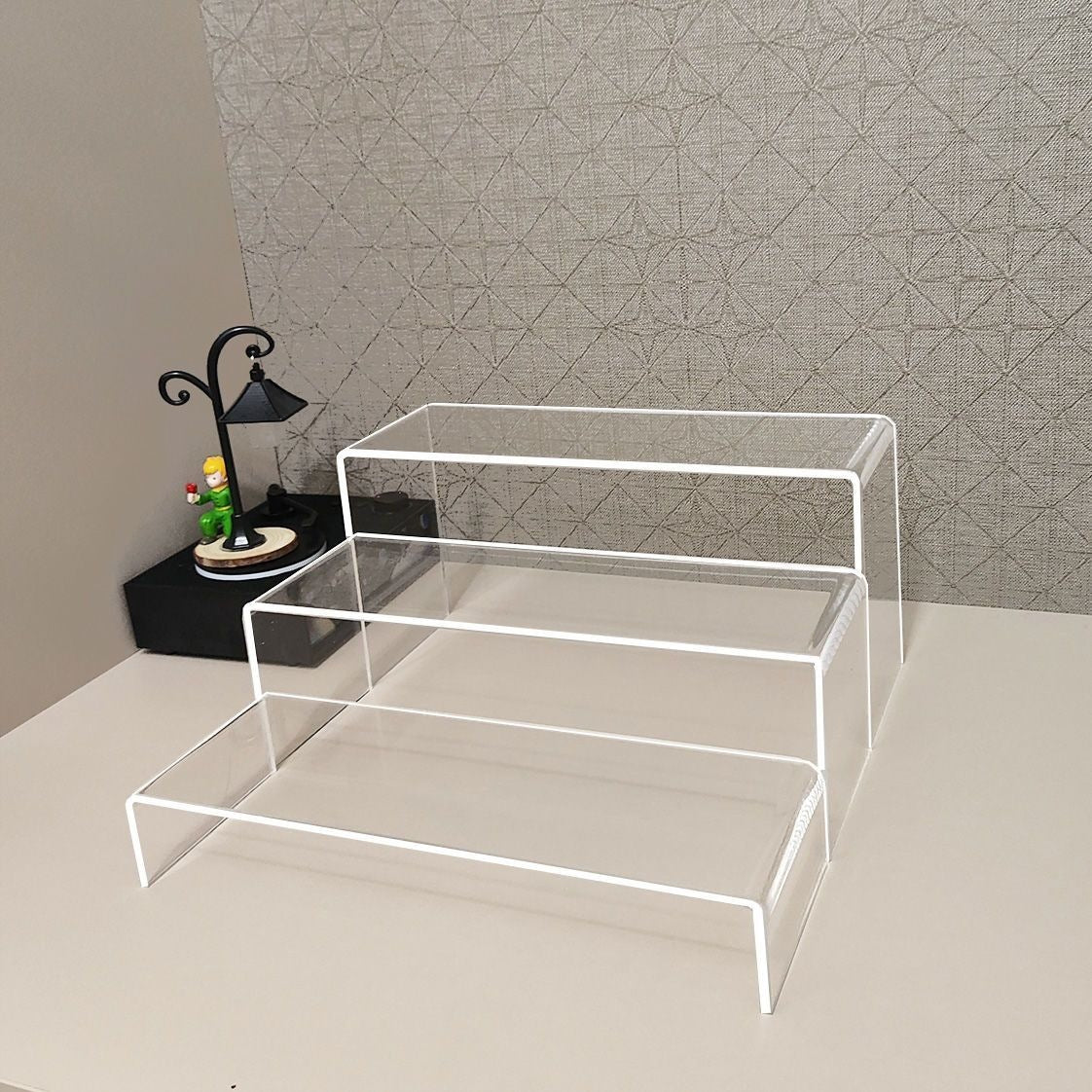 Acrylic U-Shaped Display Riser for Collectibles and Retail