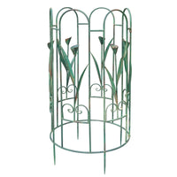 Outdoor Wrought Iron Round Trellis for Climbing Plants Garden Arch