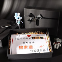Qixi Valentine’s Day Card Birthday Greeting Card for Husband Boyfriend Gift Coca-Cola Box Blessings