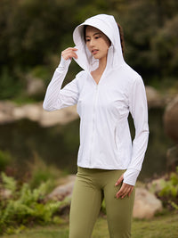 UV Protection Cooling Hoodie for Men and Women, UPF 50+ Quick Dry Sun Protection Jacket with Visor