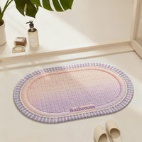 Minimalist Diatomaceous Earth Bath Mat Quick Dry Non-Slip Absorbent Bathroom Floor Mat