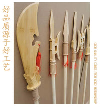 Ancient Chinese Dynasty Wooden Weapon Props for Cosplay and Stage Performance