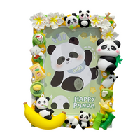 DIY Panda Photo Frame Kit for Kids - Cream Glue Handmade Craft Set