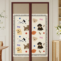 Magnetic Screen Door Curtain for Mosquito Protection, Self-Adhesive, Punch-Free Installation