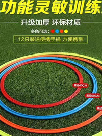 Soccer Training Agility Kit with Hoops for Basketball Dribbling & Speed Training Equipment