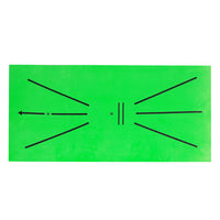 Golf Swing Practice Mat with Trajectory Feedback for Indoor Training
