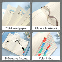 2027 Daily Planner Faux Leather Notebook 365-Day Agenda Journal
