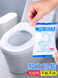 Disposable Toilet Seat Covers for Travel and Hotel Use, Non-Woven Fabric