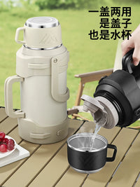 Large Capacity 316 Stainless Steel Vacuum Insulated Water Bottle with Handle for Outdoor and Car Use