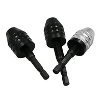 Mini Electric Drill Chuck for Rotary Tools, 3-Jaw Self-Centering Twist Drill Bit Adapter