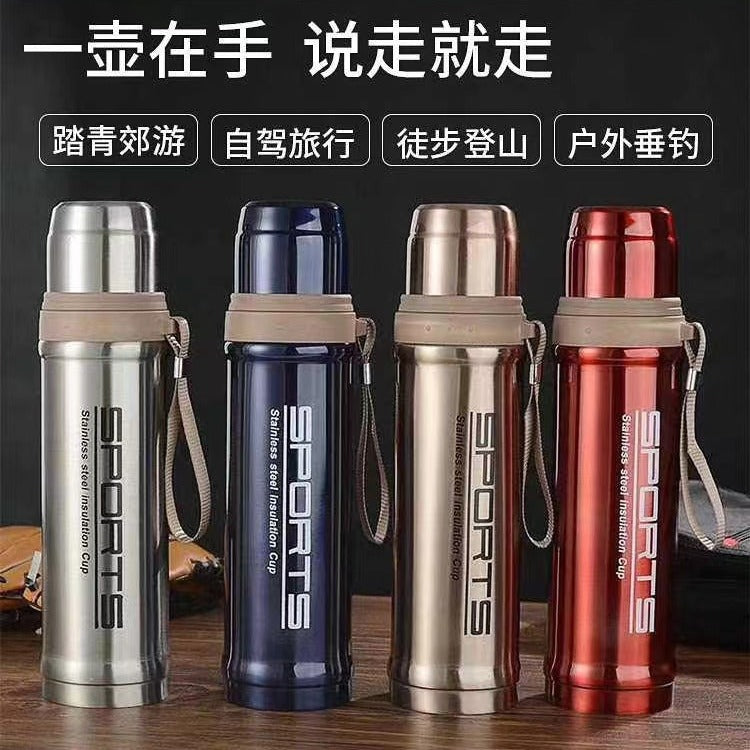 Portable 750ml Bullet Vacuum Insulated Water Bottle, 304 Stainless Steel Thermos for Sports & Gifts