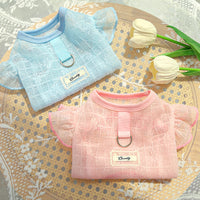 Ultra-Thin Soft Silky Stretch Pet Dog Cat Lace Mesh Fly Sleeve Vest
