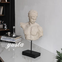 European Retro David Venus Bust Sculpture Ornament for Home Decor