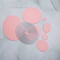 Lace Oval Embossing Die for DIY Cards & Paper Crafts
