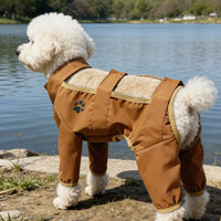 Pet Dog Full Body Protective Suit for Outdoor Activities - Anti-Dirt, Anti-Mosquito, All-Season Dustproof Jumpsuit for Small to Medium Dogs