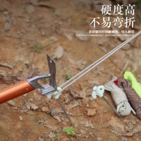 Outdoor Tent Pegs, Beach Camping Windproof Rope Fasteners, Thickened Steel Pegs Accessory Set, Canopy Glow-In-The-Dark Tent Pegs