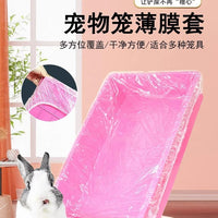 Disposable Pet Cage Liner Films for Rabbits and Guinea Pigs, Thickened Plastic Tray Liners