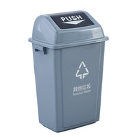 Household Kitchen Dual-Compartment Flip-Top Waste Bin for Dry/Wet Waste Separation