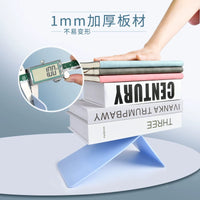 L-shaped Acrylic Bookends for Desk Organization, Thickened Transparent Book Dividers