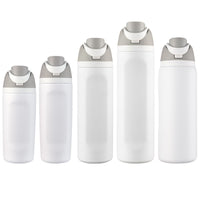 Large Capacity Stainless Steel Insulated Water Bottle with Dual Drink Opening and Portable Handle for Outdoor Sports