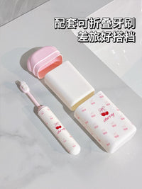 2-in-1 Portable Travel Toothbrush and Mouthwash Cup Set for Kids