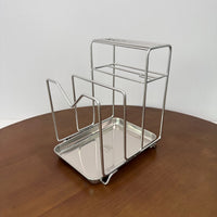 304 Stainless Steel Kitchen Knife Holder Rack Multifunctional Storage for Chopping Board and Cutlery