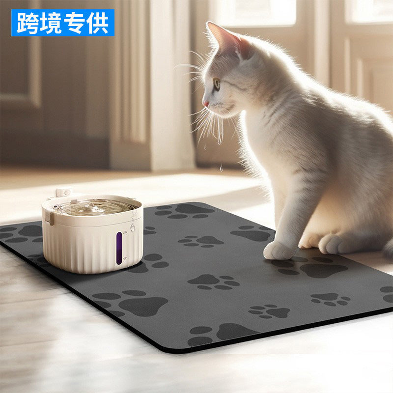 Waterproof Non-Slip Pet Feeding Mat for Dogs and Cats, Easy Clean Washable Placemat