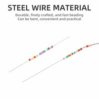 Extra Fine Big Eye Beading Needles for DIY Jewelry Making, Bracelets, and Weaving Tools