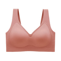 Plus Size Seamless Wireless Bra with Jelly Strips for Lift and Support