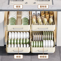 Under-Sink Pull-Out Organizer for Kitchen Cabinets