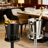 Stainless Steel Ice Bucket for Bar KTV Wine Champagne Outdoor Camping Beer