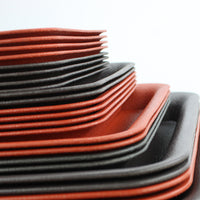 Thickened Rectangular Frosted Plant Pot Saucer for Bonsai and Potted Plants, Water Catch Tray