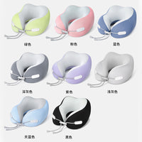 Portable Cooling U-Shaped Neck Pillow for Travel and Napping
