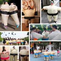 Inflatable Sumo Wrestler Costume for Adults and Kids - Halloween, Cosplay, and Party Wear