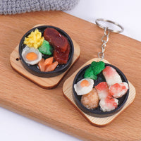 Realistic Teppanyaki Food Keychain Sushi Bag Charm Steak Toy