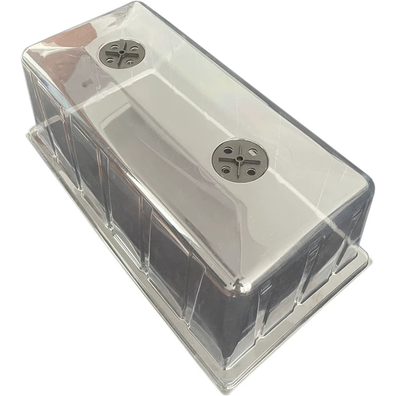 Mini Greenhouse Humidity Domes for Seedling Trays, Clear Plastic Plant Germination Covers