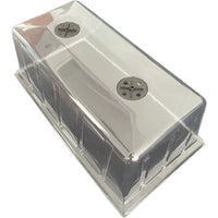Mini Greenhouse Humidity Domes for Seedling Trays, Clear Plastic Plant Germination Covers