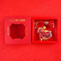 Putuoshan Song Brocade Horse Charm Gift Set for Car, Key, or Bag