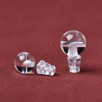 Natural White Crystal Buddha Head Pagoda Beads for DIY Mala Jewelry