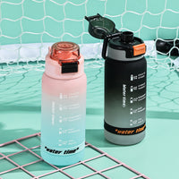 Gradient Color Direct Drink Water Bottle for Sports, Fitness, and Outdoor Activities