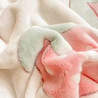 Flannel Fleece Blanket Thick Coral Velvet Throw for Winter Napping Office Use